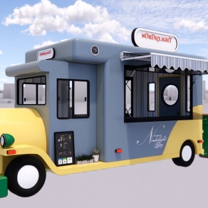 现代推车 快餐车 售货车